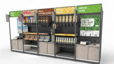 Pictured: The refill station for bulk goods that will be installed for the trials. Image: Asda